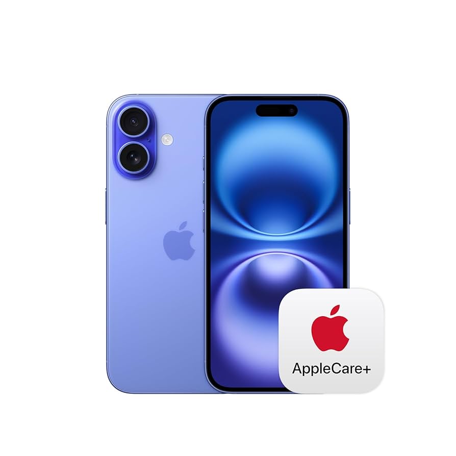 iPhone16 本体 256GB ウルトラマリン Applecare＋盗難紛失 Amazon.co.jp: Apple iPhone 16 (256 GB) - ウルトラマリン + 2